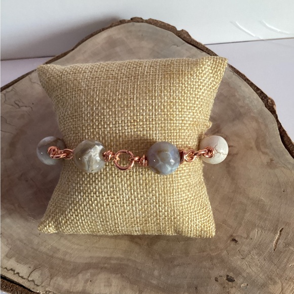 Copper & Agate Bracelet - Picture 5 of 5